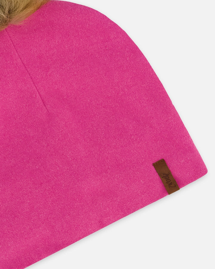 Mid-Season Jersey Pompom Hat Candy Pink