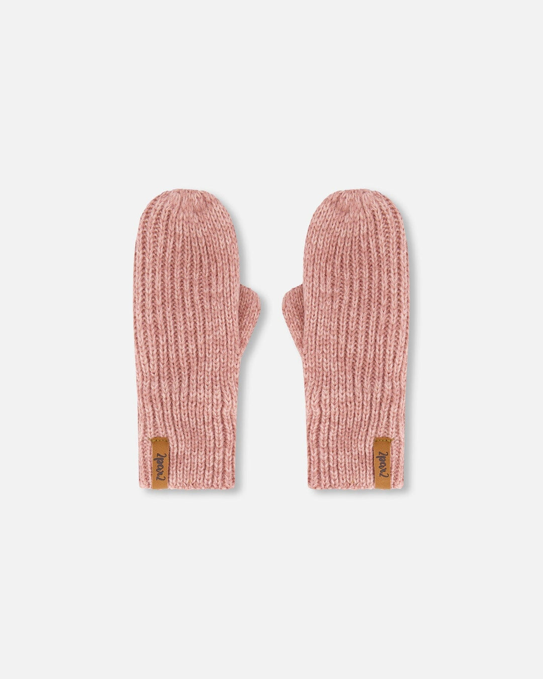 Mid-Season Knit Mittens Dusty Pink