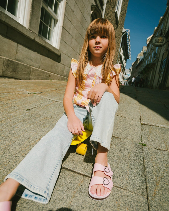 Wide Leg Light Blue Denim Jeans
