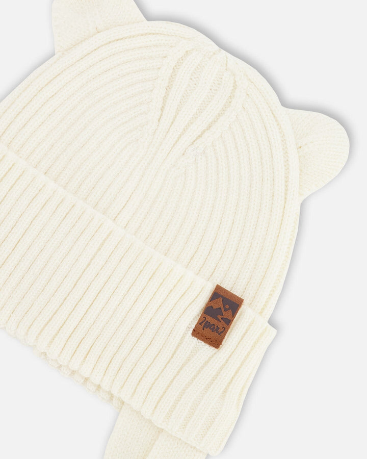 Baby Knit Hat Off White