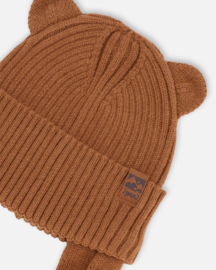 Baby Knit Hat Brown