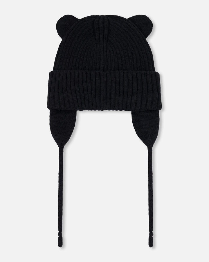 Baby Knit Hat Black