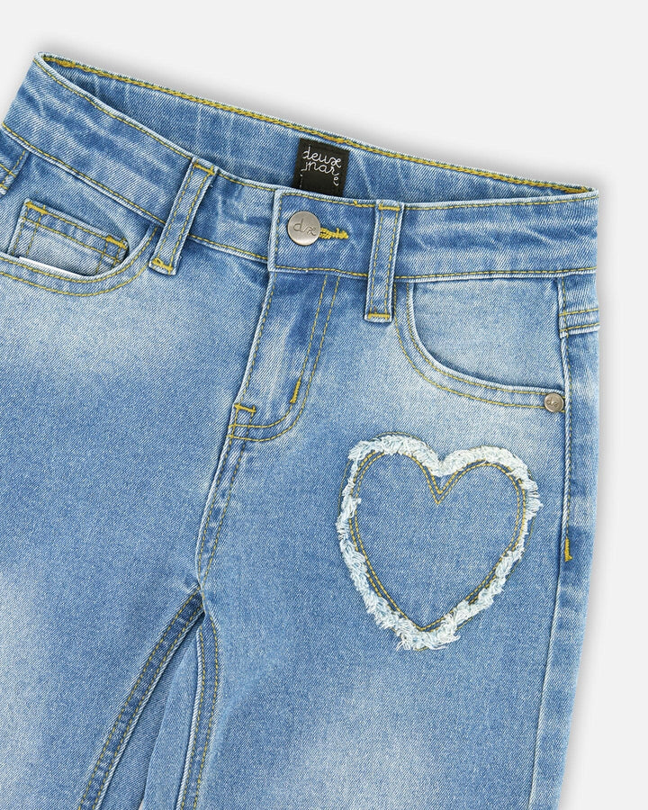 Wide Leg Light Blue Denim Jeans