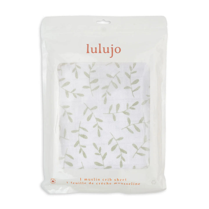 LULUJO Crib Sheet Boho Greenery - Tiniest Toes