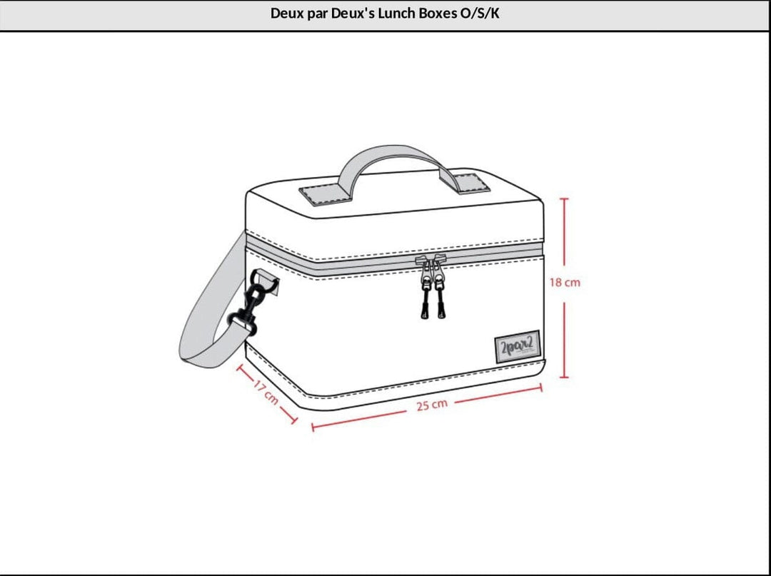 Lunch Box Green Cat Print