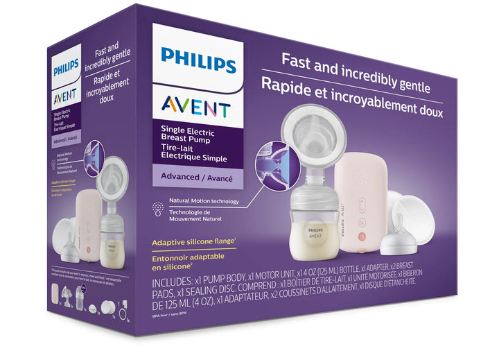 Philips Avent Single Electric Breast Pump Advanced + 50 FREE Milk Storage Bags