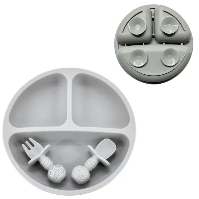 Baby Silicone Plate Set - Tiniest Toes