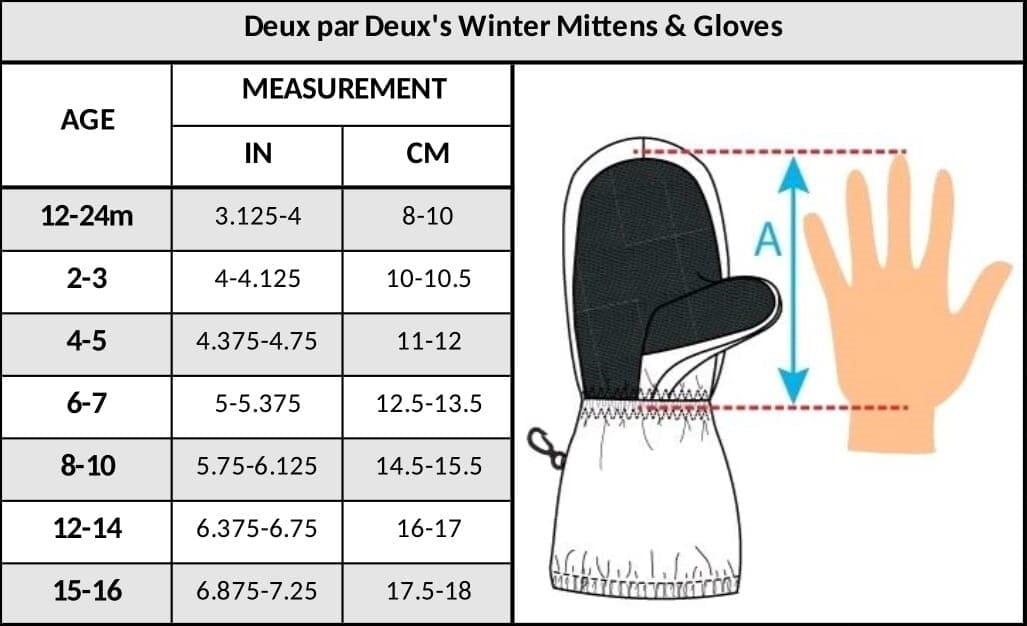 Winter Mittens Teknik Rainbow Heart Print