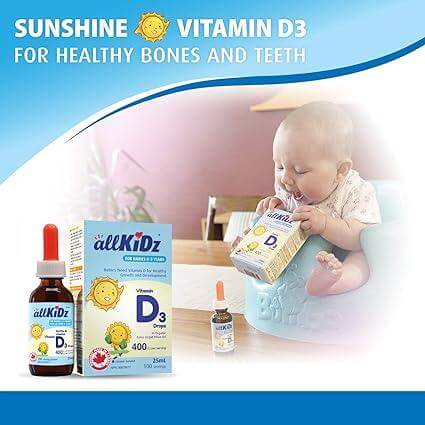 Allkidz Naturals - Vitamin D3 Drops 25 mL - Tiniest Toes