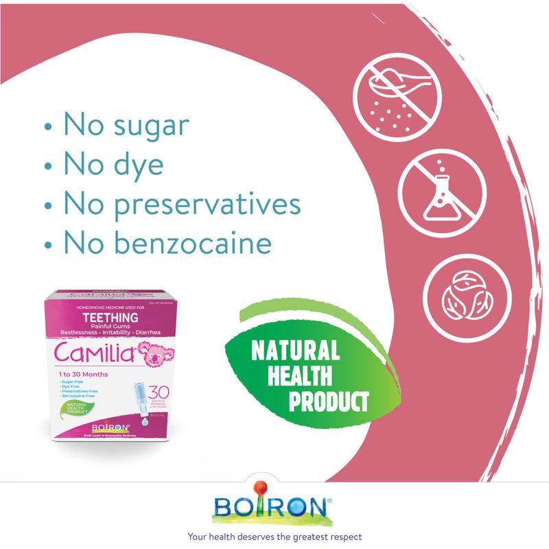 Boiron Camilia Baby Teething- Relieves Teething Symptoms 30x1mL - Tiniest Toes