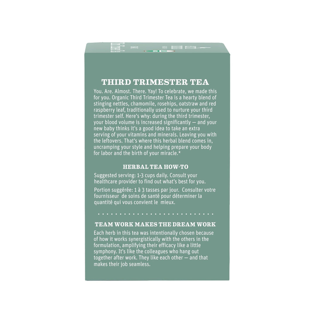 Earth Mama Organic Third Trimester Tea 16 Tea Bags - Tiniest Toes