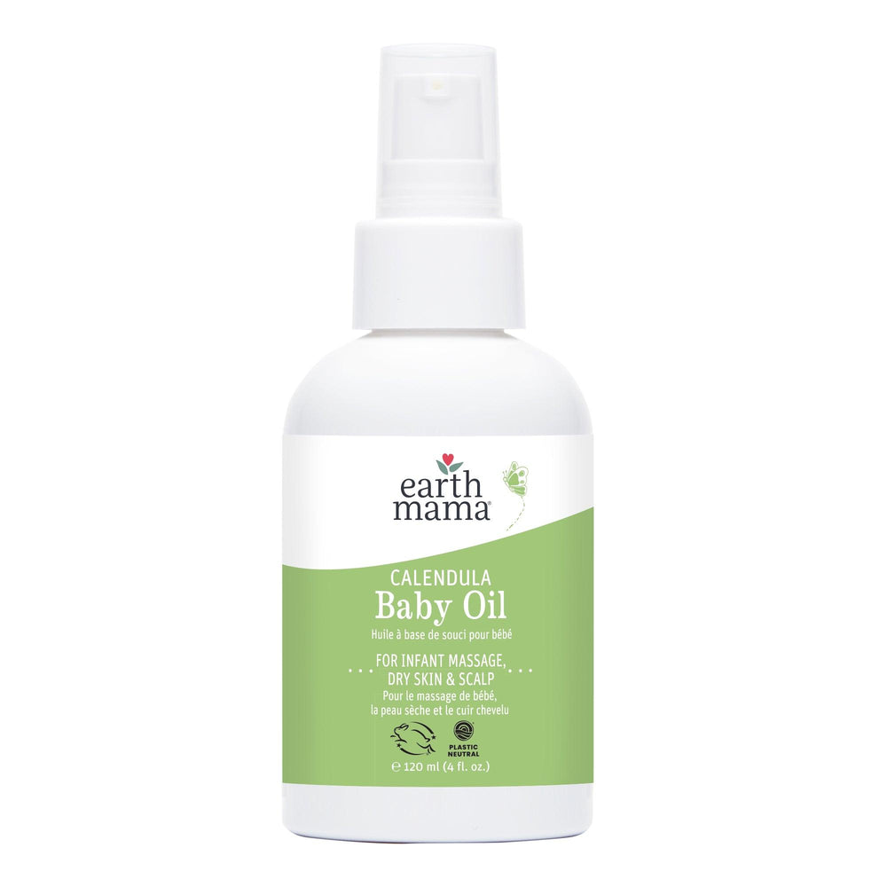 Earth Mama Organics Calendula Baby Oil 120 mL - Tiniest Toes