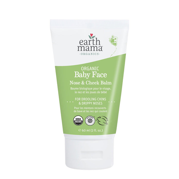 Earth Mama Organics Organic Baby Face Nose & Cheek Balm 60mL - Tiniest Toes