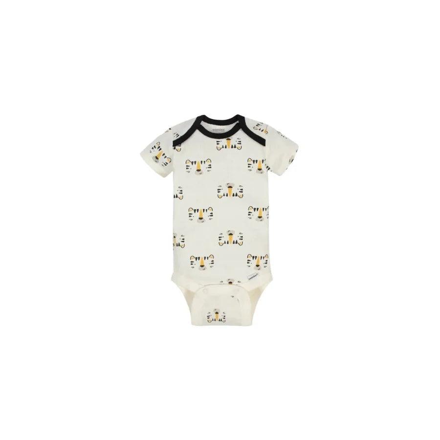 Gerber Onesies® Short Sleeve Bodysuit Tiger Faces - Baby Boy -  0-3/3-6/6-9 - Tiniest Toes