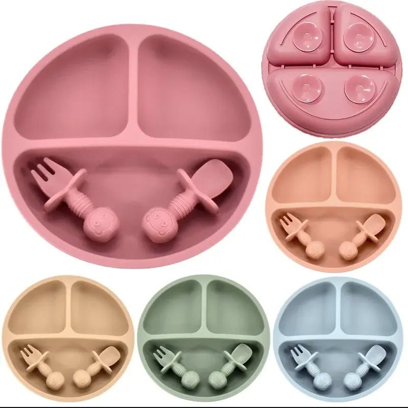 Baby Silicone Plate Set - Tiniest Toes